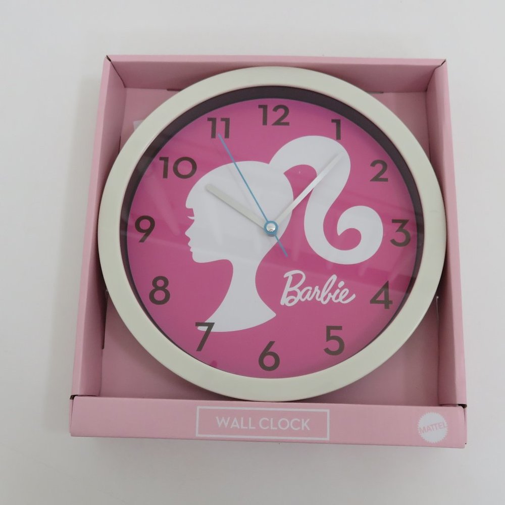 BARBIE SILHOUETTE LOGO 10" WALL CLOCK